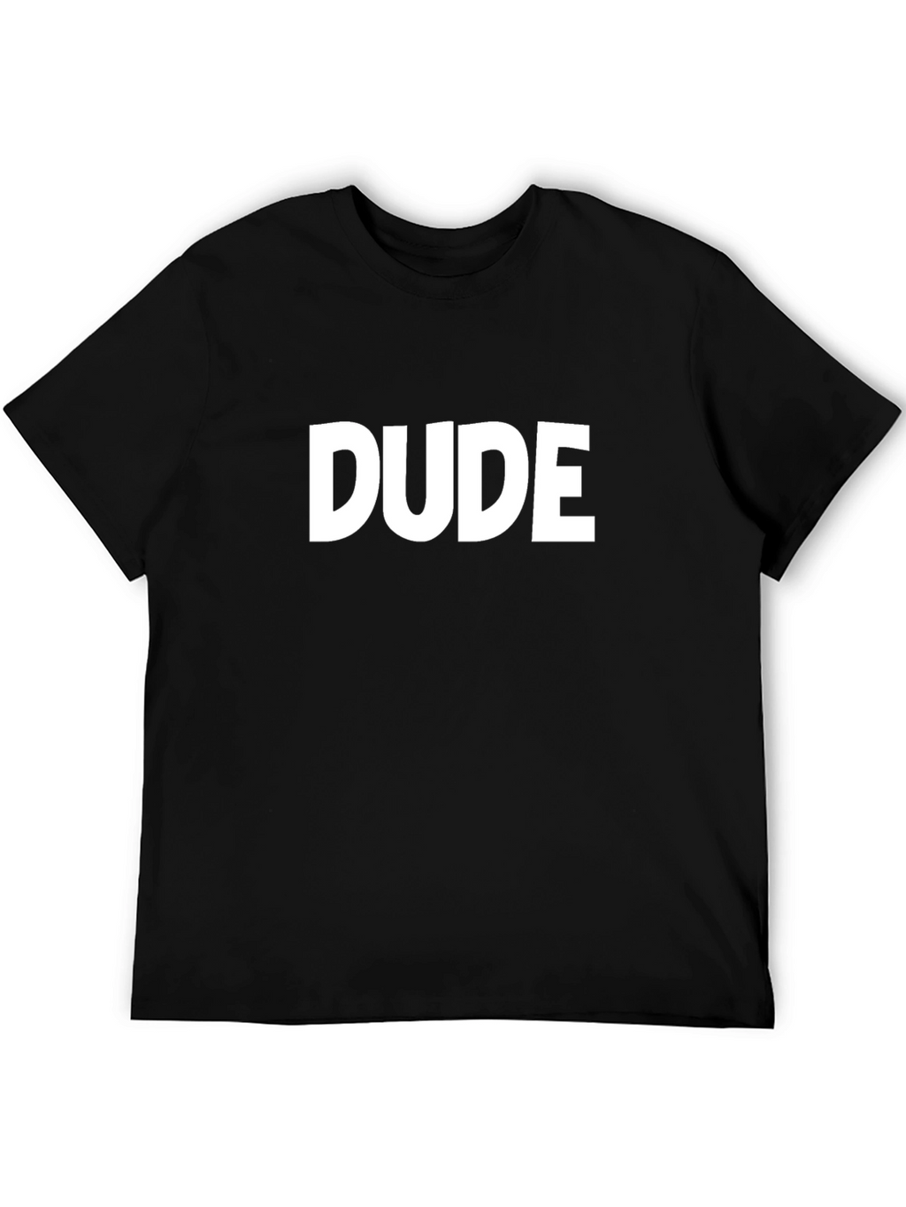 Dude Graphic Tee - Classic Black Cotton T-Shirt