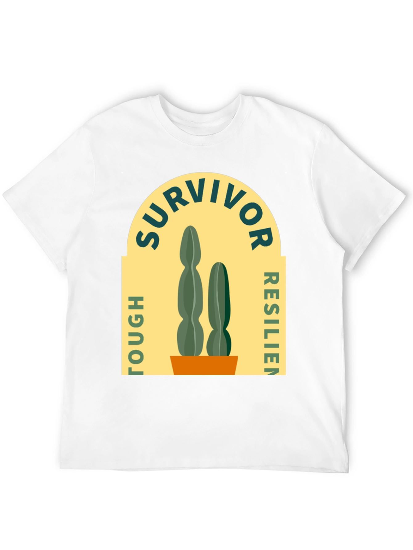 Survivor Tough Resilient Cactus Graphic T-Shirt