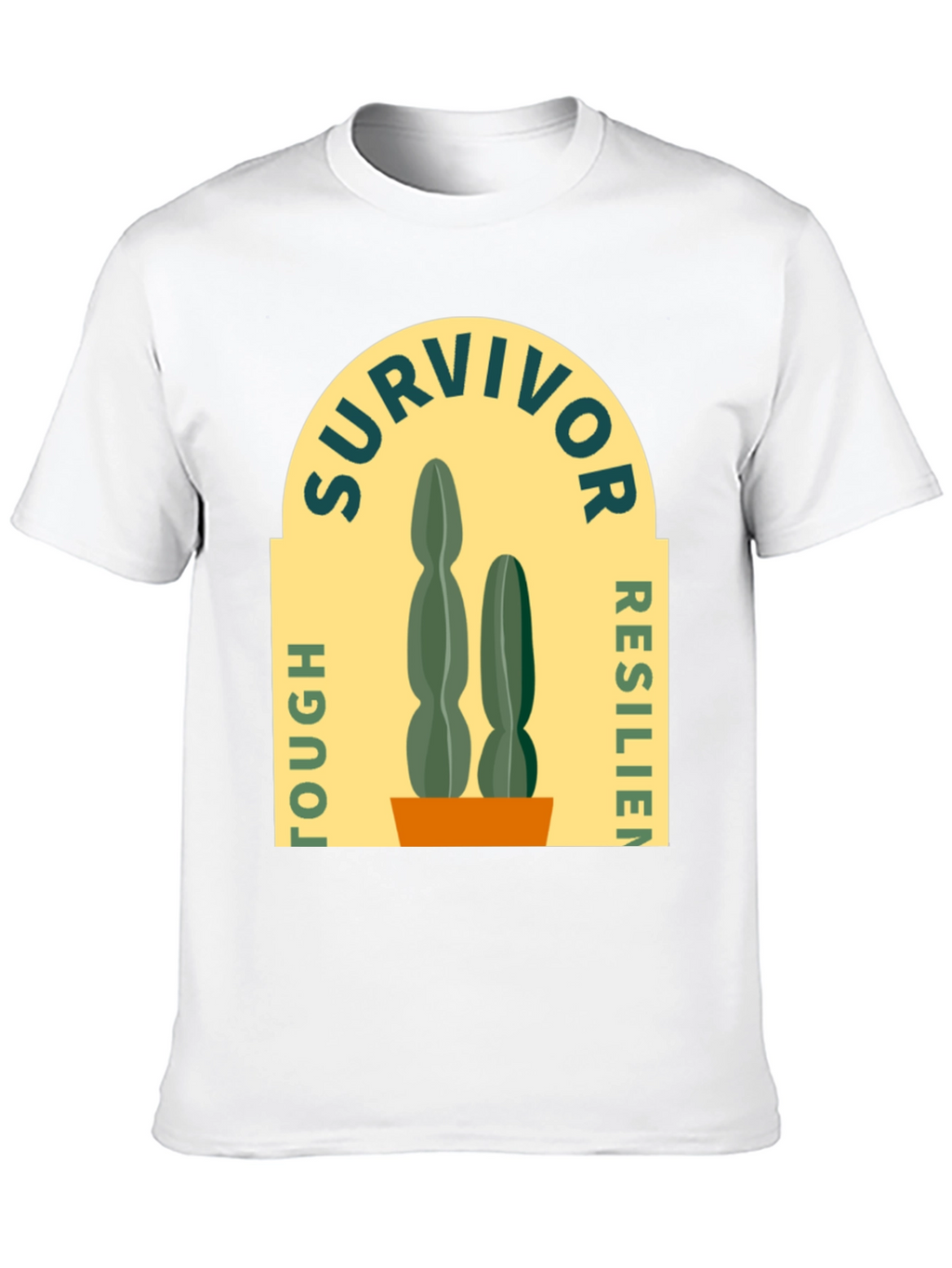 Survivor Tough Resilient Cactus Graphic T-Shirt