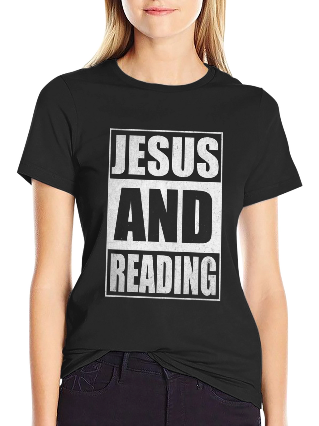 Jesus and Reading Graphic T-Shirt