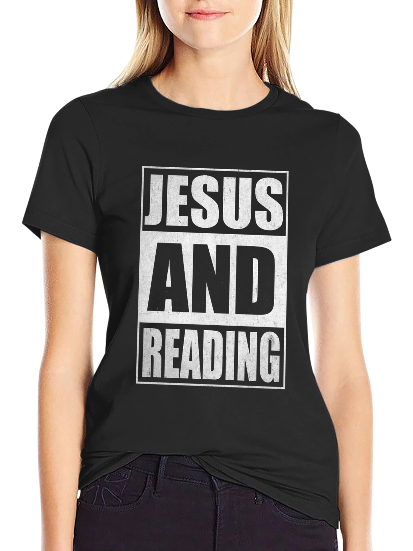 Jesus and Reading Graphic T-Shirt