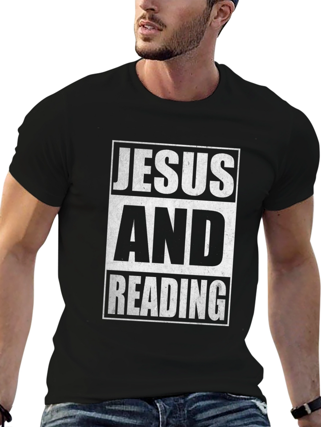 Jesus and Reading Graphic T-Shirt