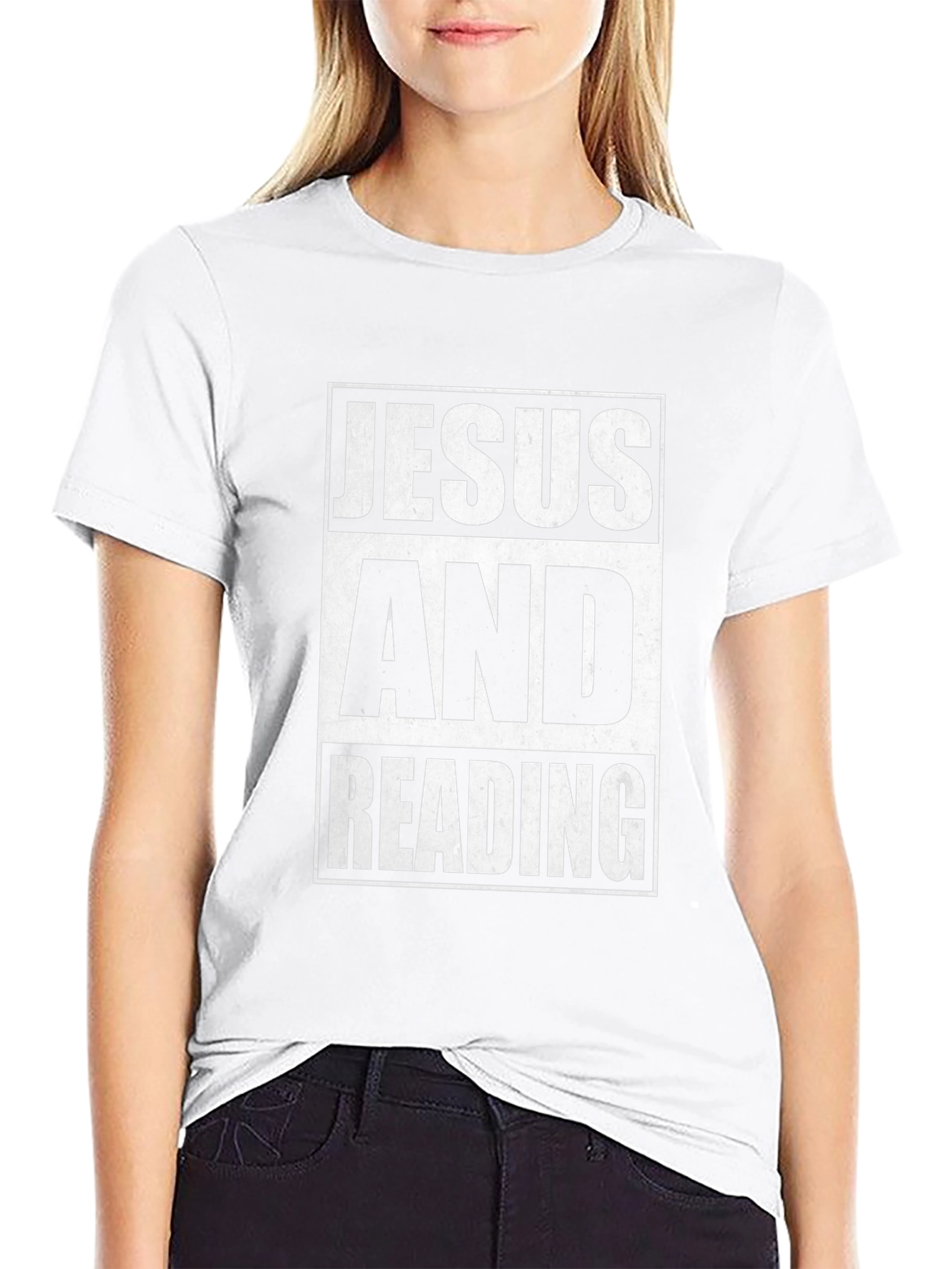 Jesus and Reading Graphic T-Shirt