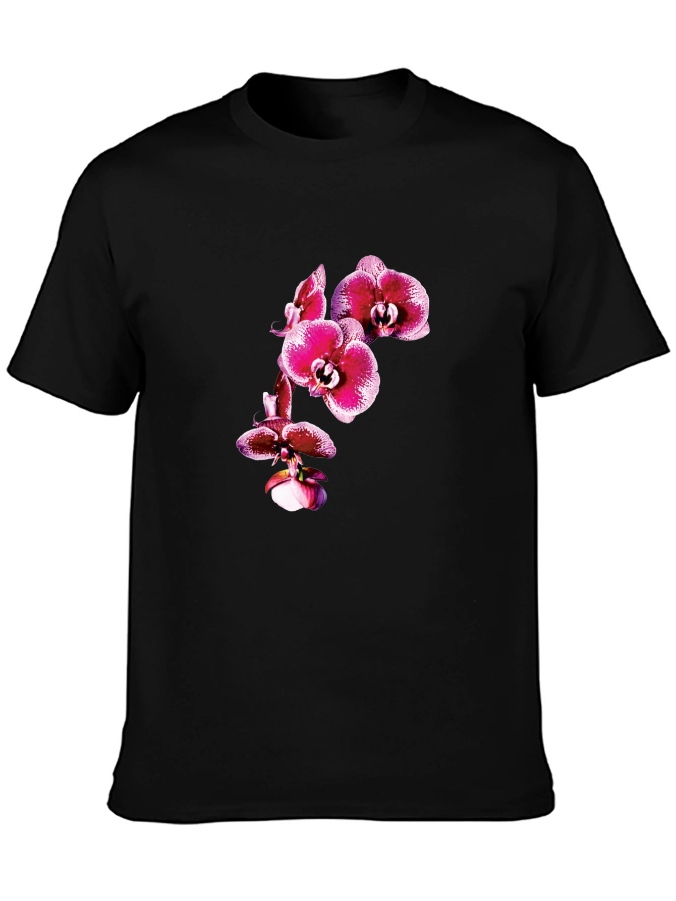 Orchid Graphic Tee - Black