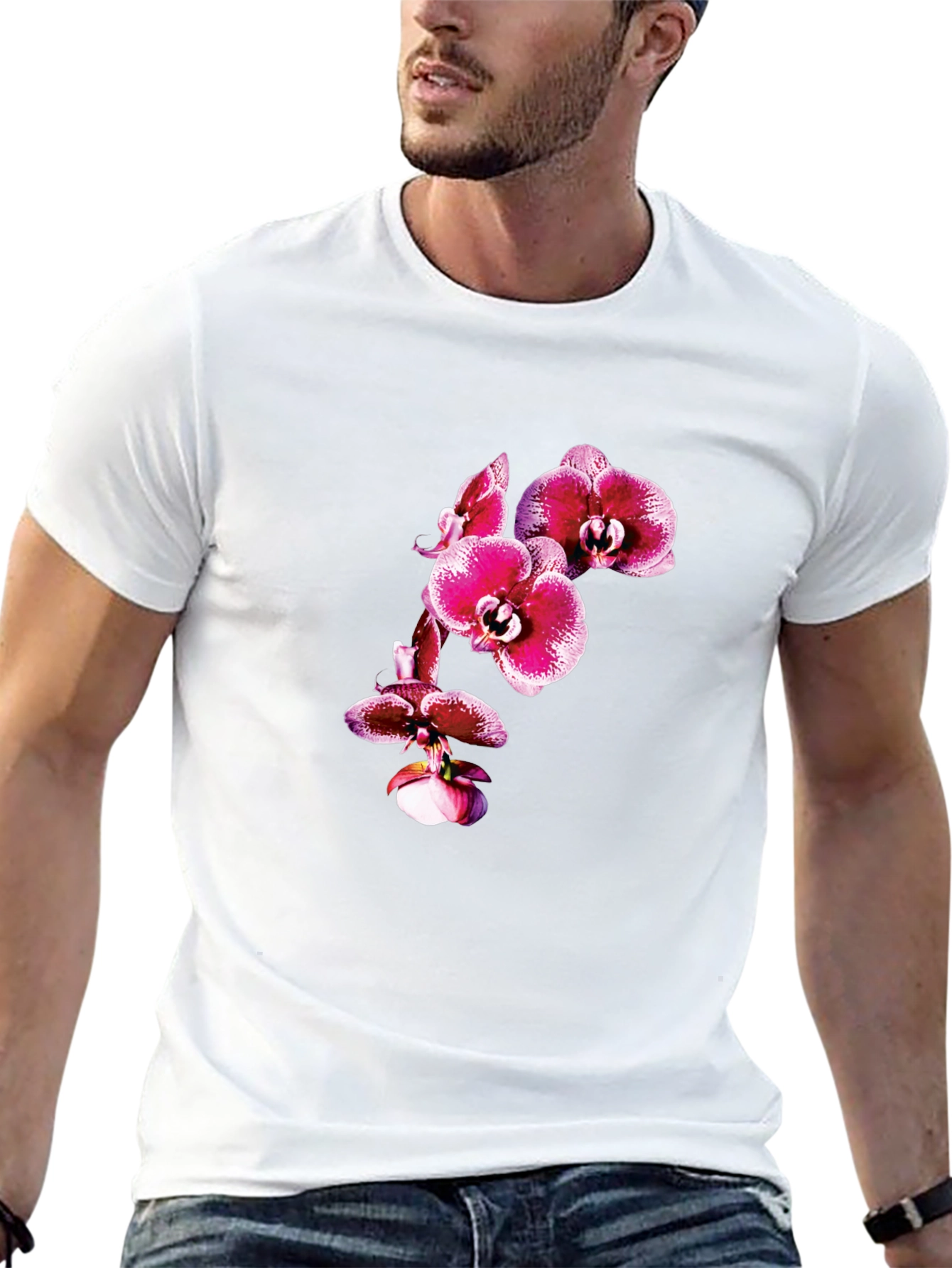 Orchid Graphic Tee - Black