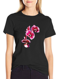 Orchid Graphic Tee - Black