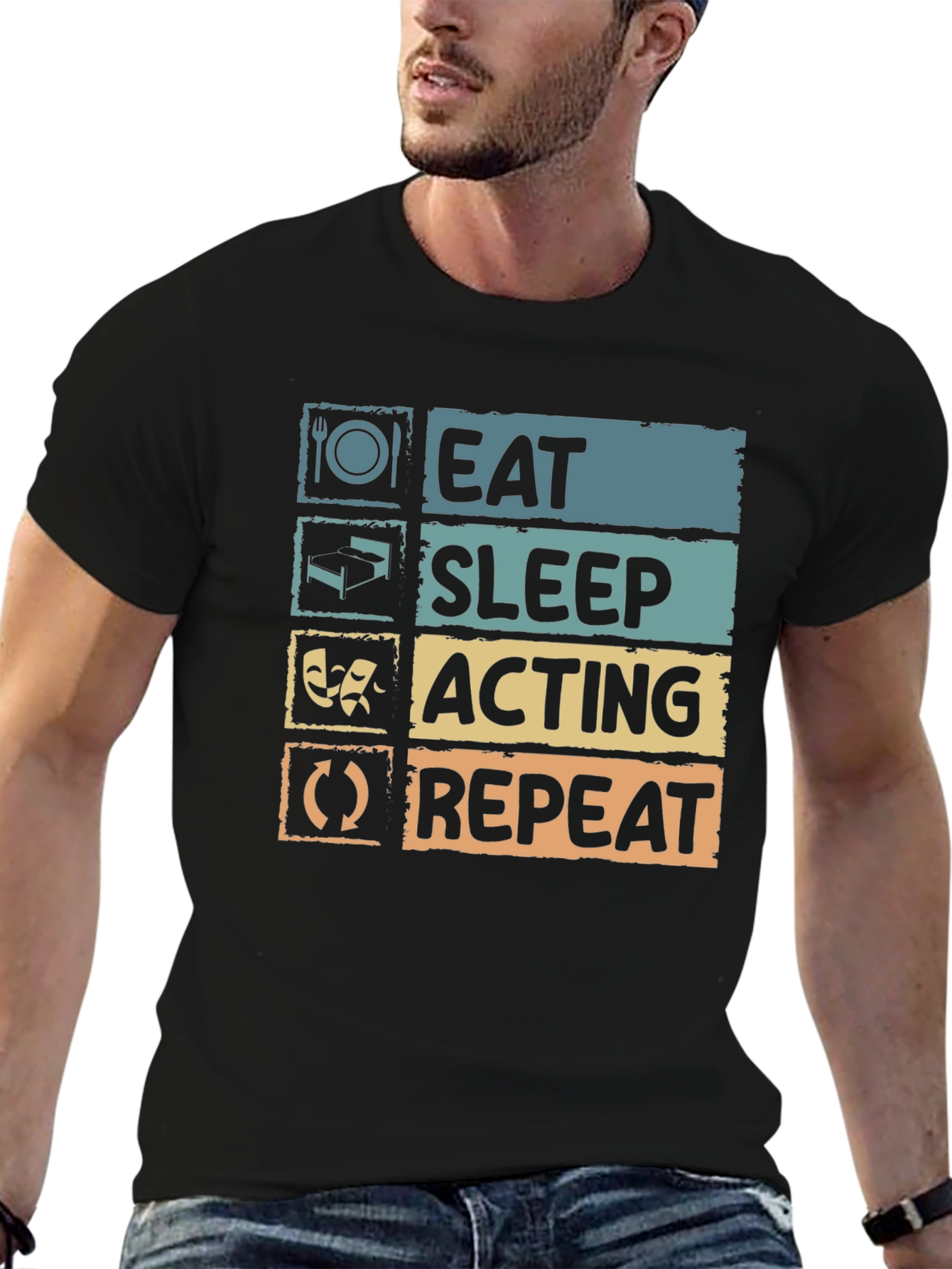 Eat Sleep Acting Repeat T-Shirt