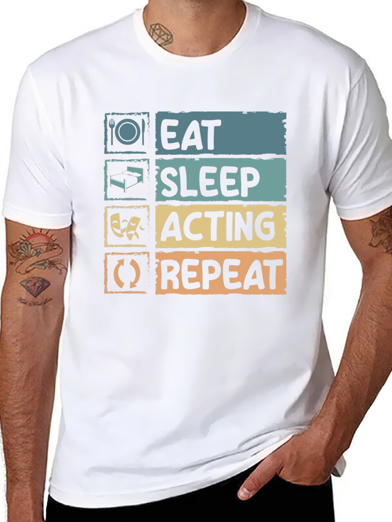 Eat Sleep Acting Repeat T-Shirt