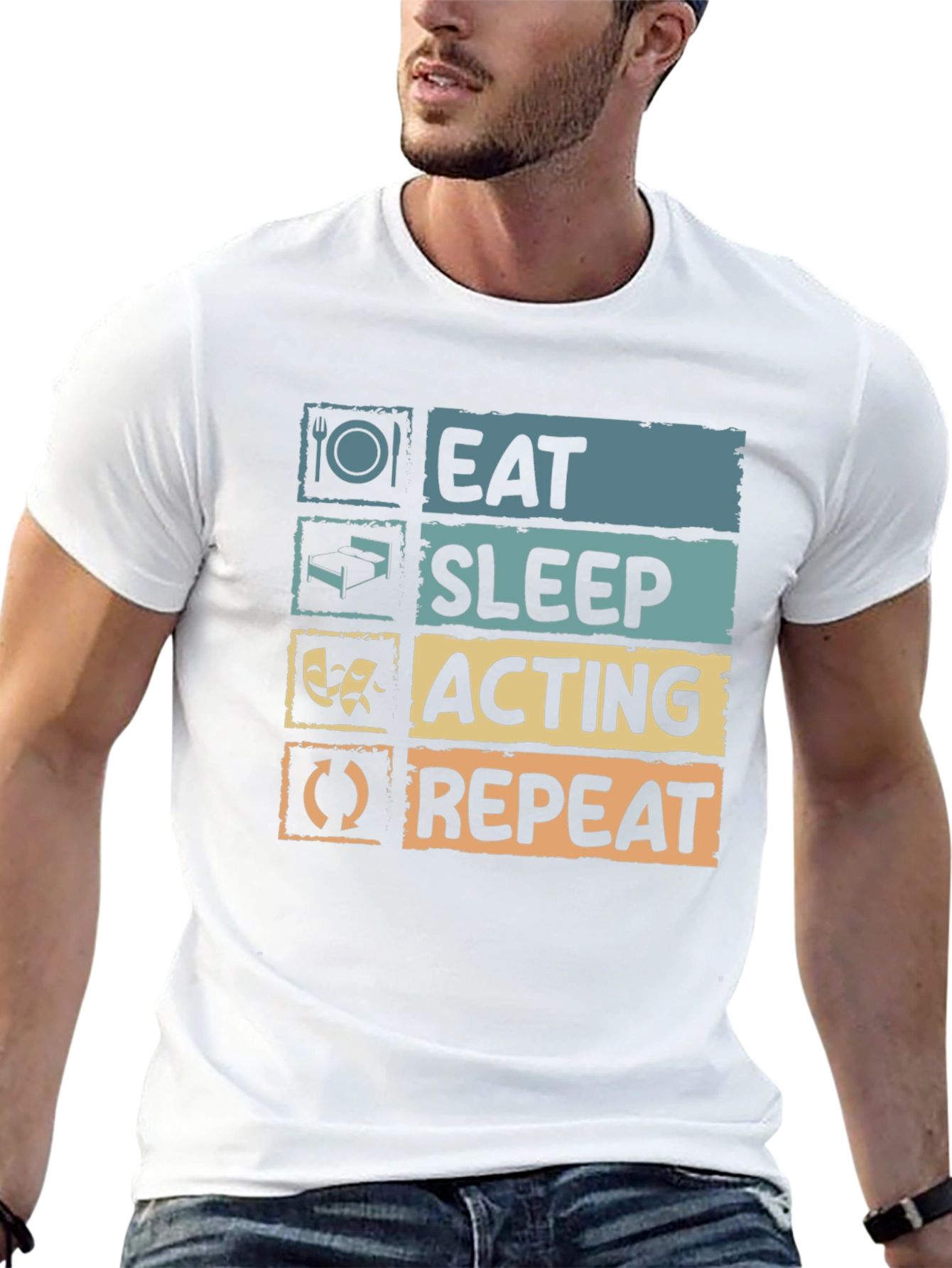 Eat Sleep Acting Repeat T-Shirt