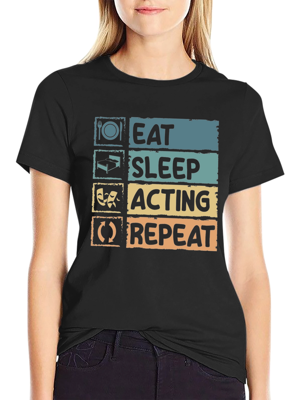Eat Sleep Acting Repeat T-Shirt