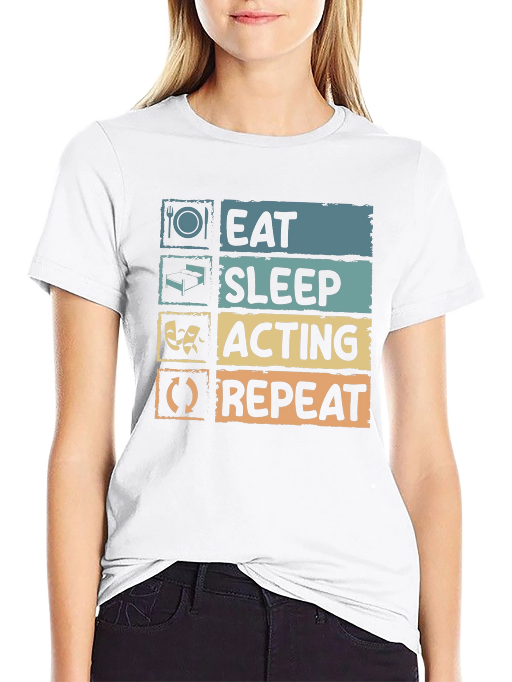 Eat Sleep Acting Repeat T-Shirt