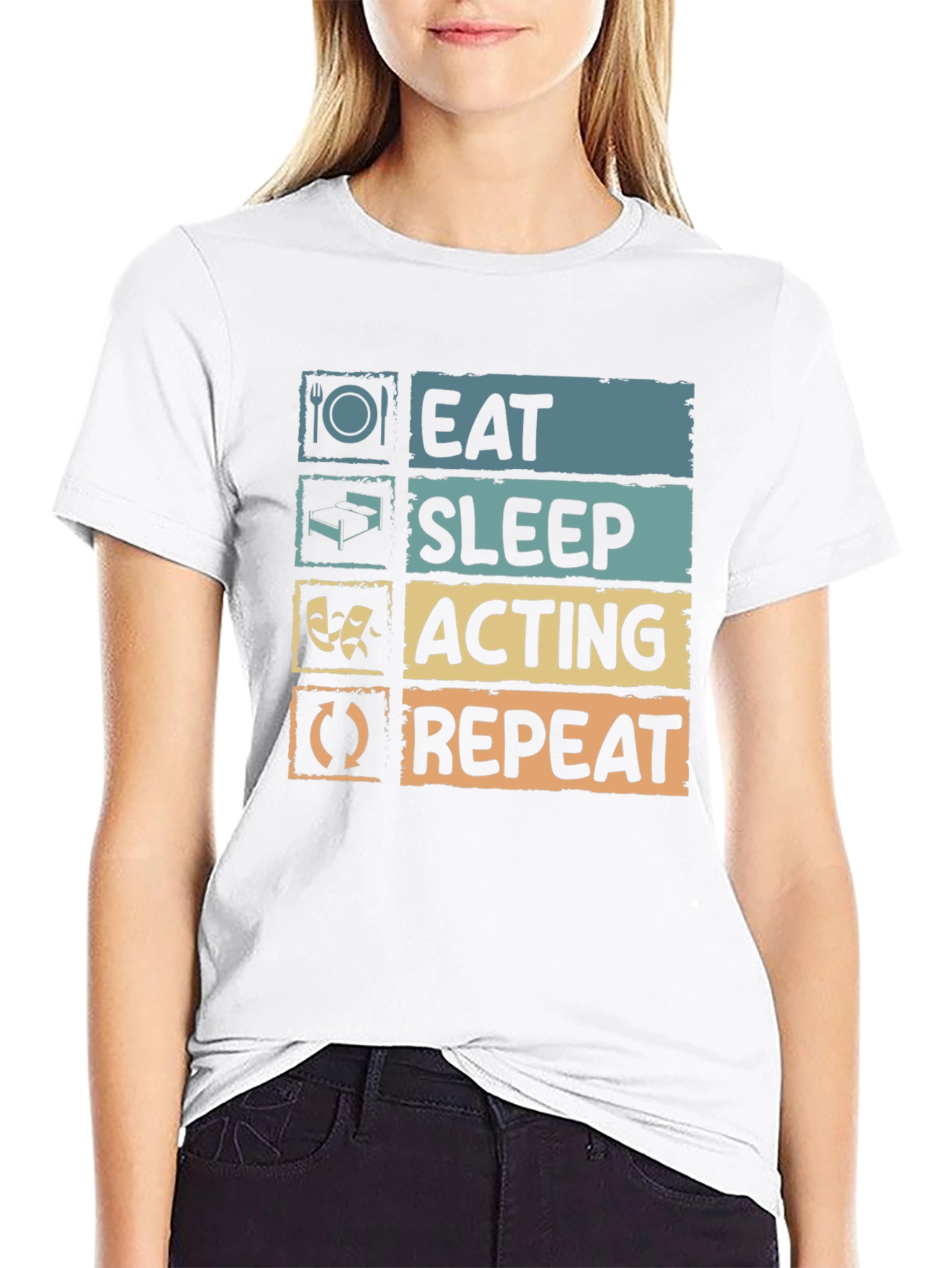 Eat Sleep Acting Repeat T-Shirt