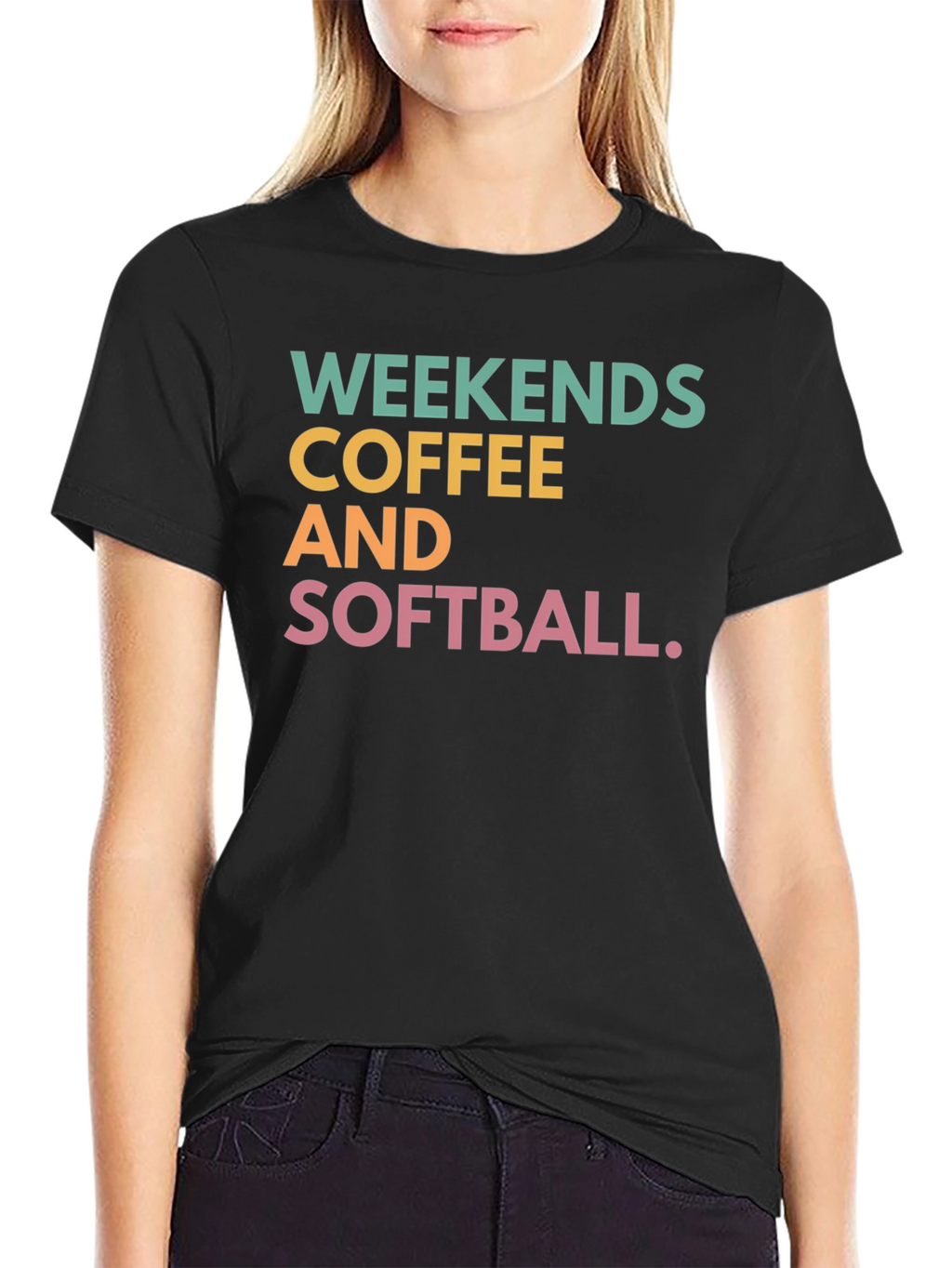 Weekends Coffee and Softball T-Shirt