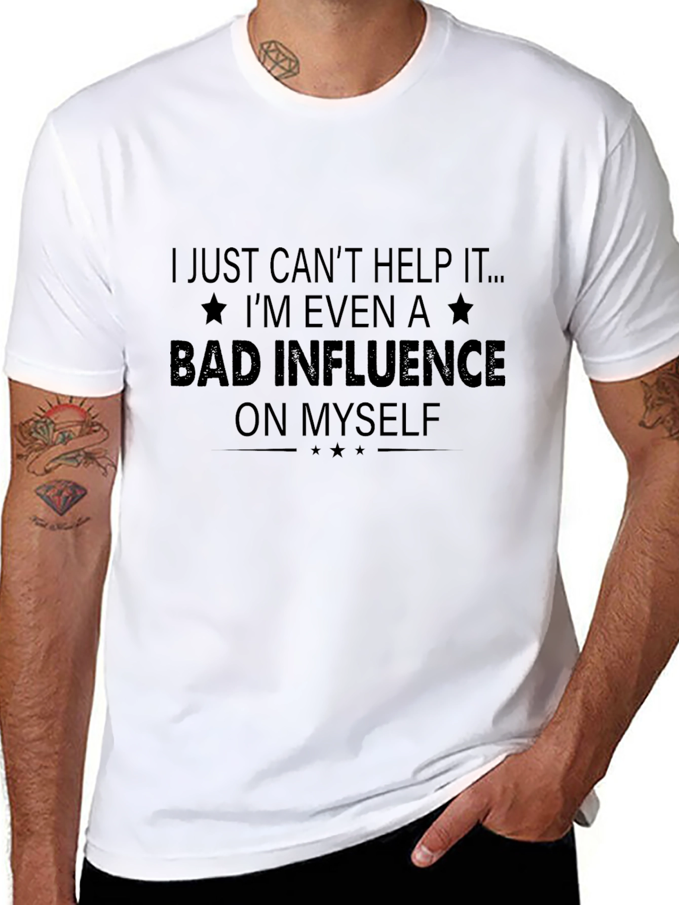 Bad Influence Graphic Tee - Sarcastic Statement Shirt