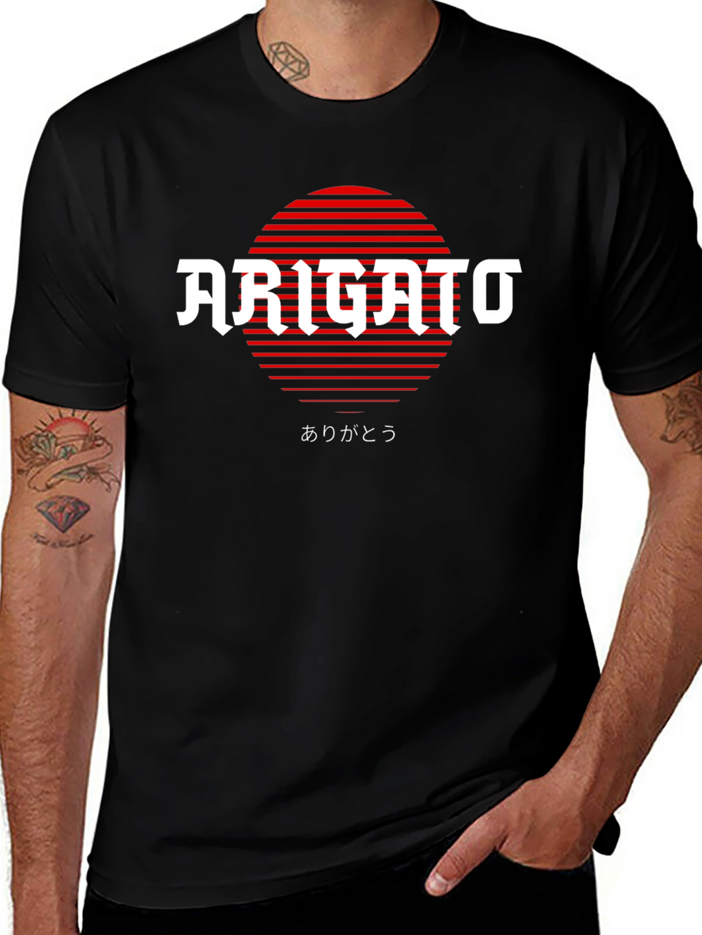 Arigato Graphic Tee - Japanese Style Thank You Shirt