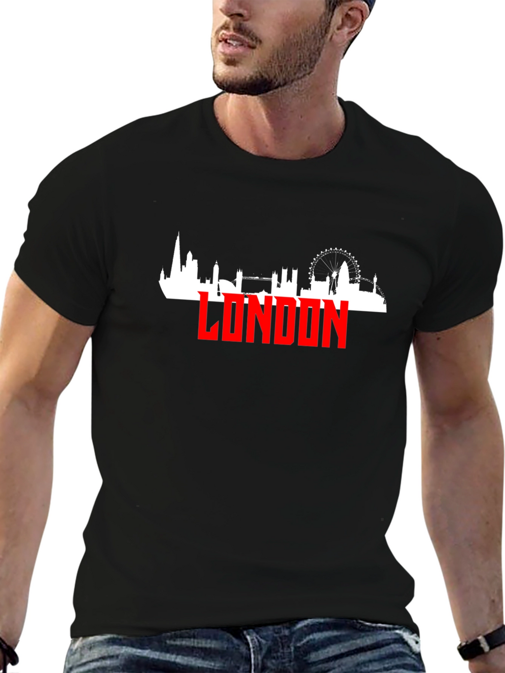 London Skyline Graphic Tee - Cityscape T-Shirt