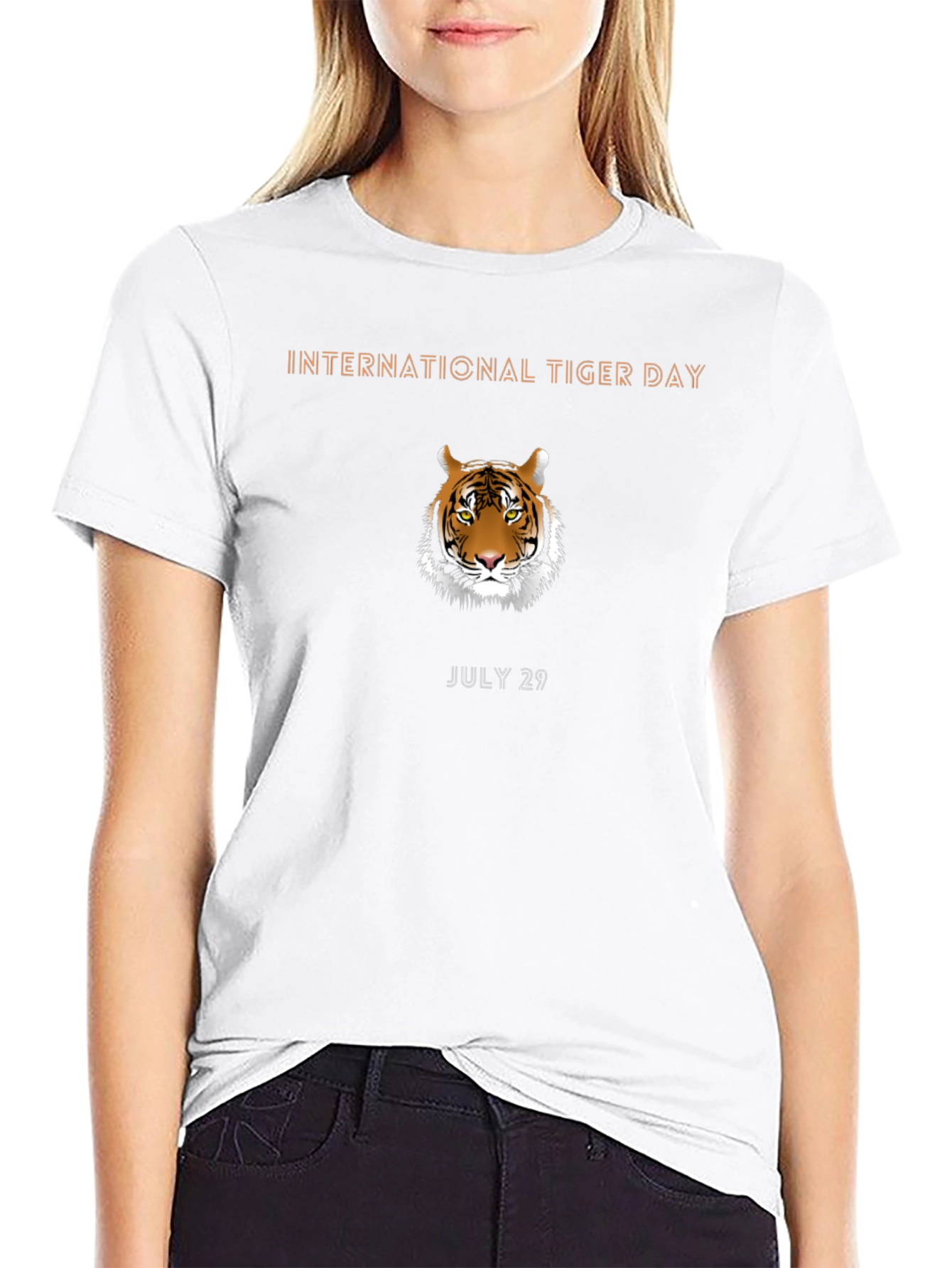 International Tiger Day Black Graphic Tee