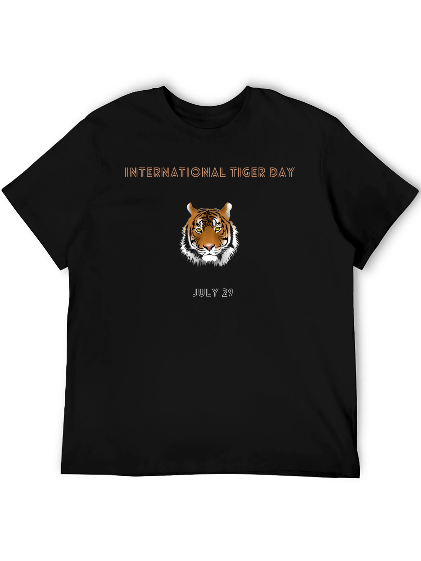 International Tiger Day Black Graphic Tee