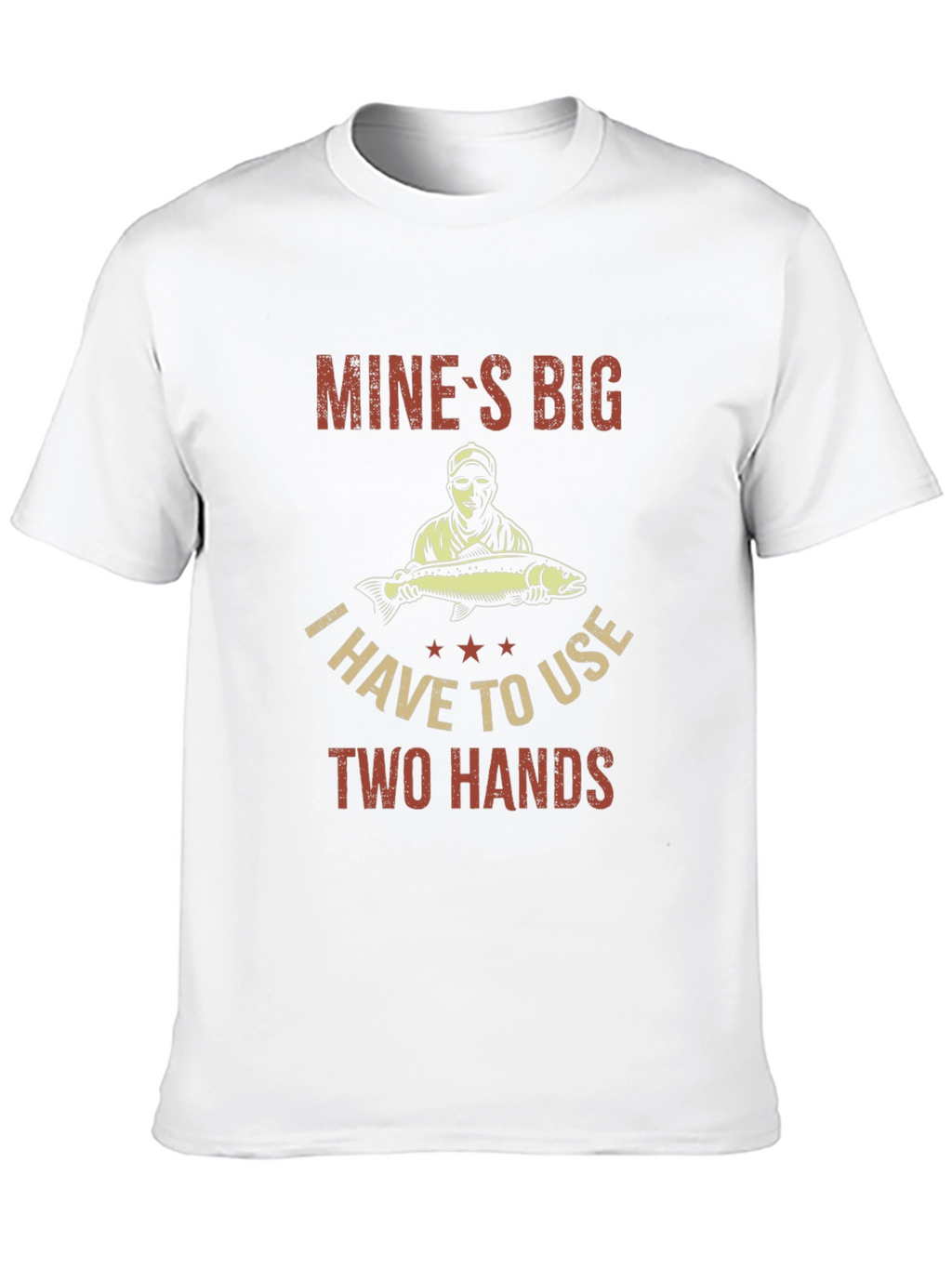 Mines Big Funny Fishing T-Shirt