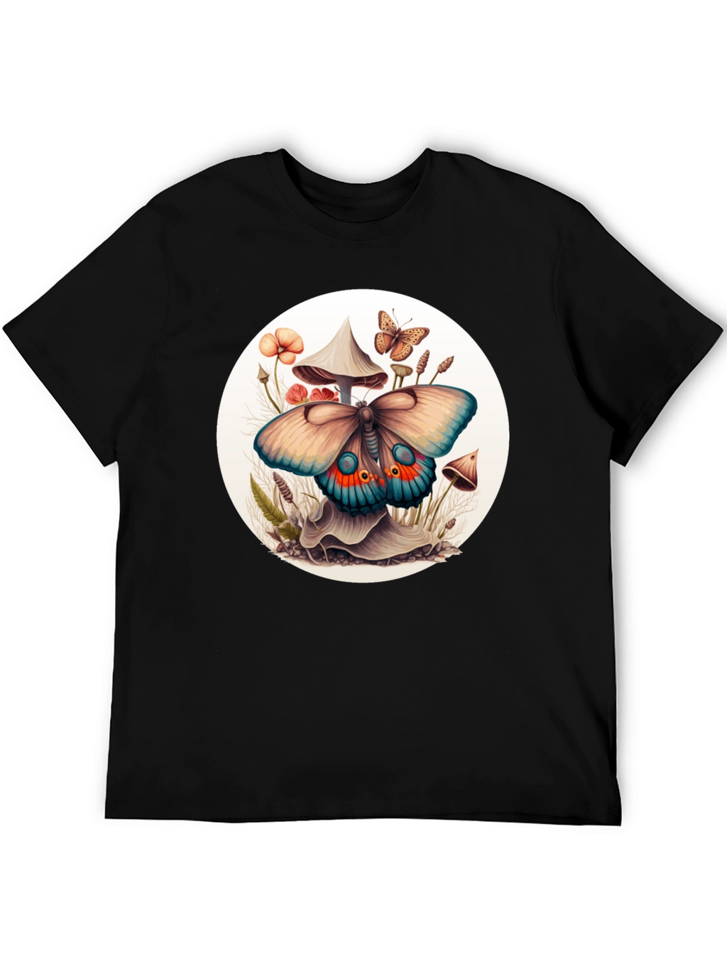 Mushroom Butterfly Graphic Tee