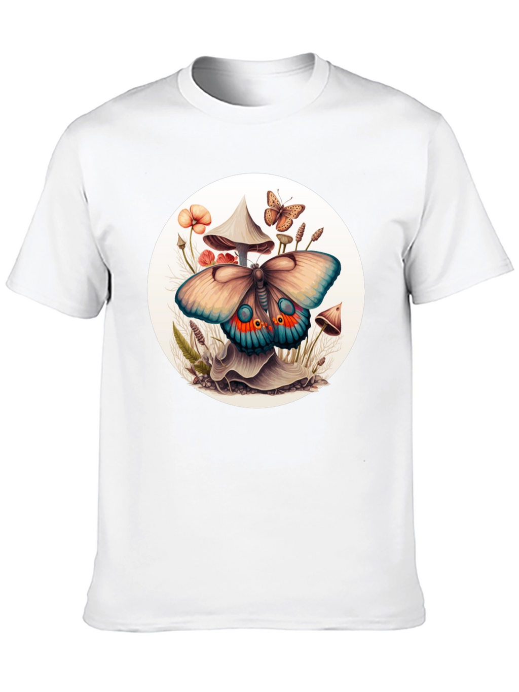 Mushroom Butterfly Graphic Tee