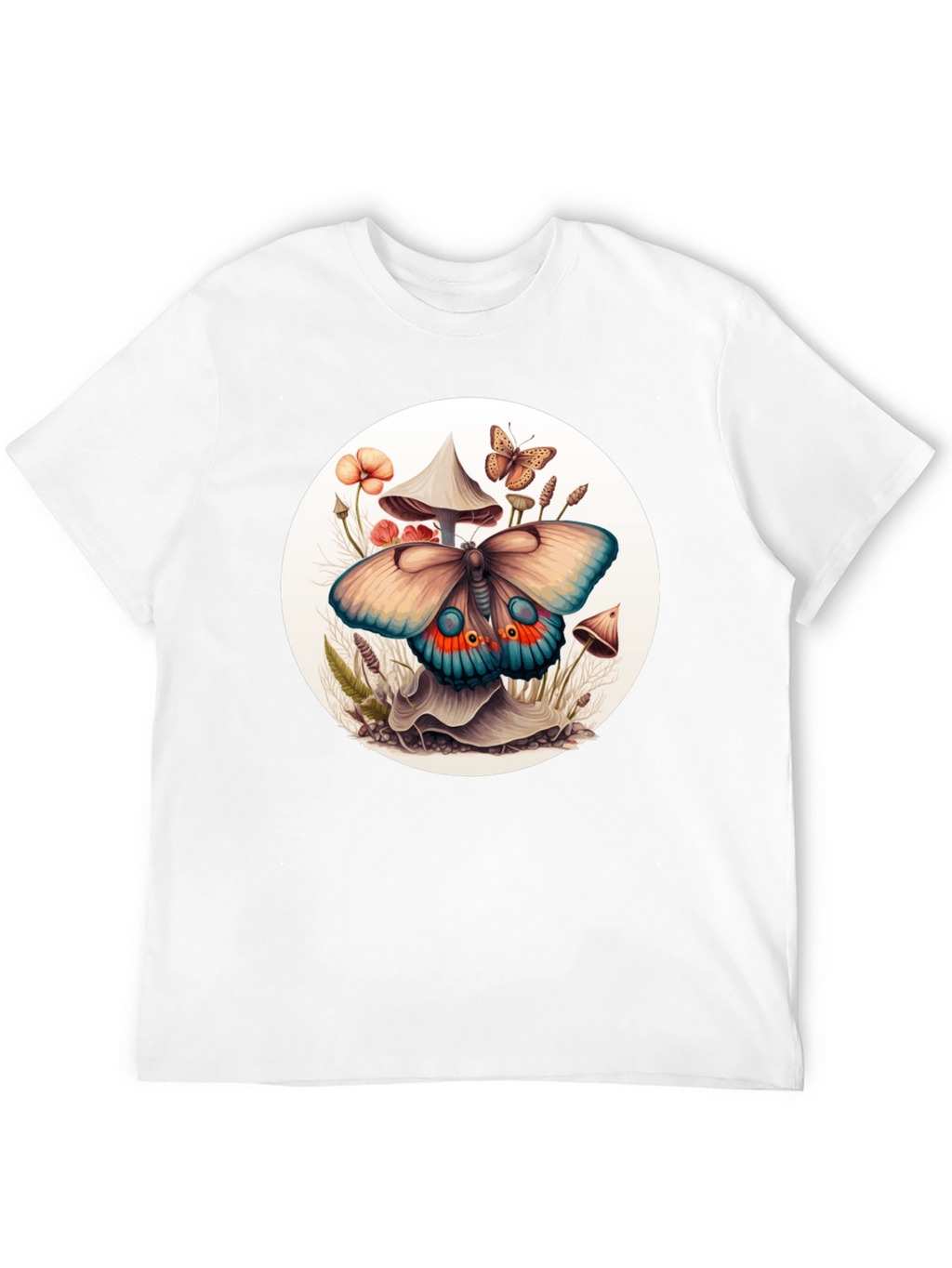 Mushroom Butterfly Graphic Tee