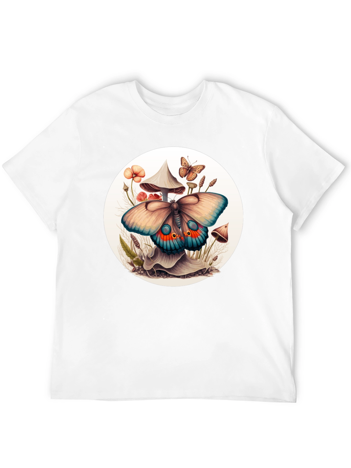 Mushroom Butterfly Graphic Tee