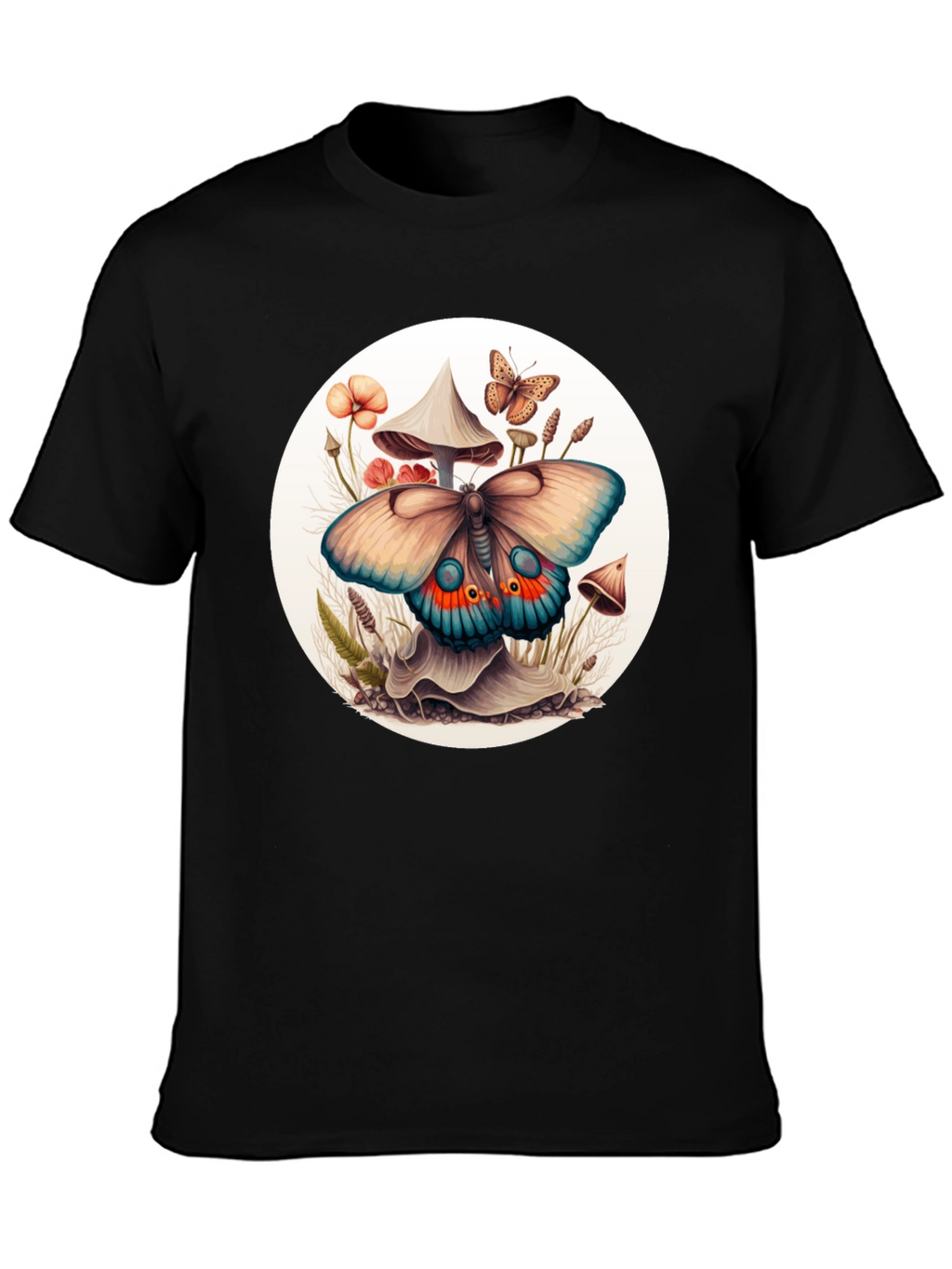 Mushroom Butterfly Graphic Tee