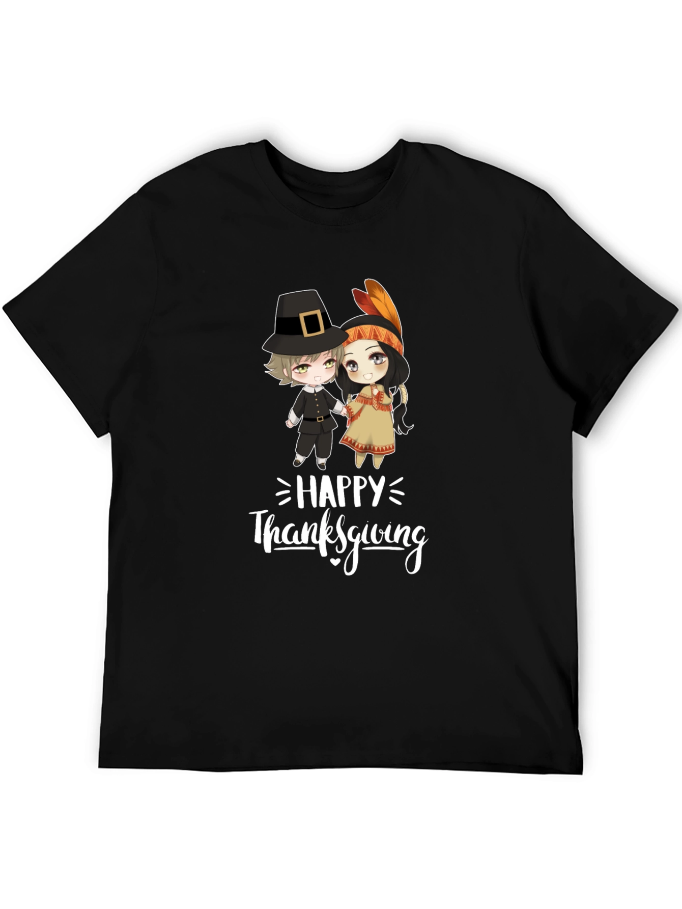 Thanksgiving Cartoon Graphic T-Shirt