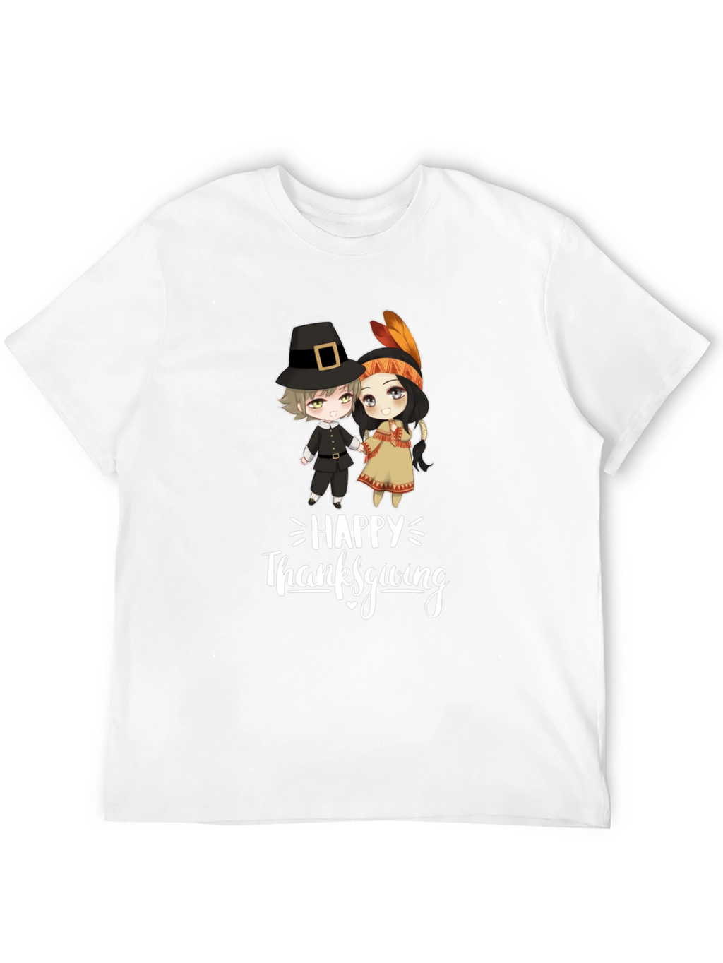 Thanksgiving Cartoon Graphic T-Shirt