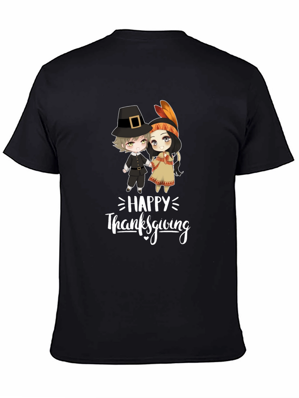 Thanksgiving Cartoon Graphic T-Shirt