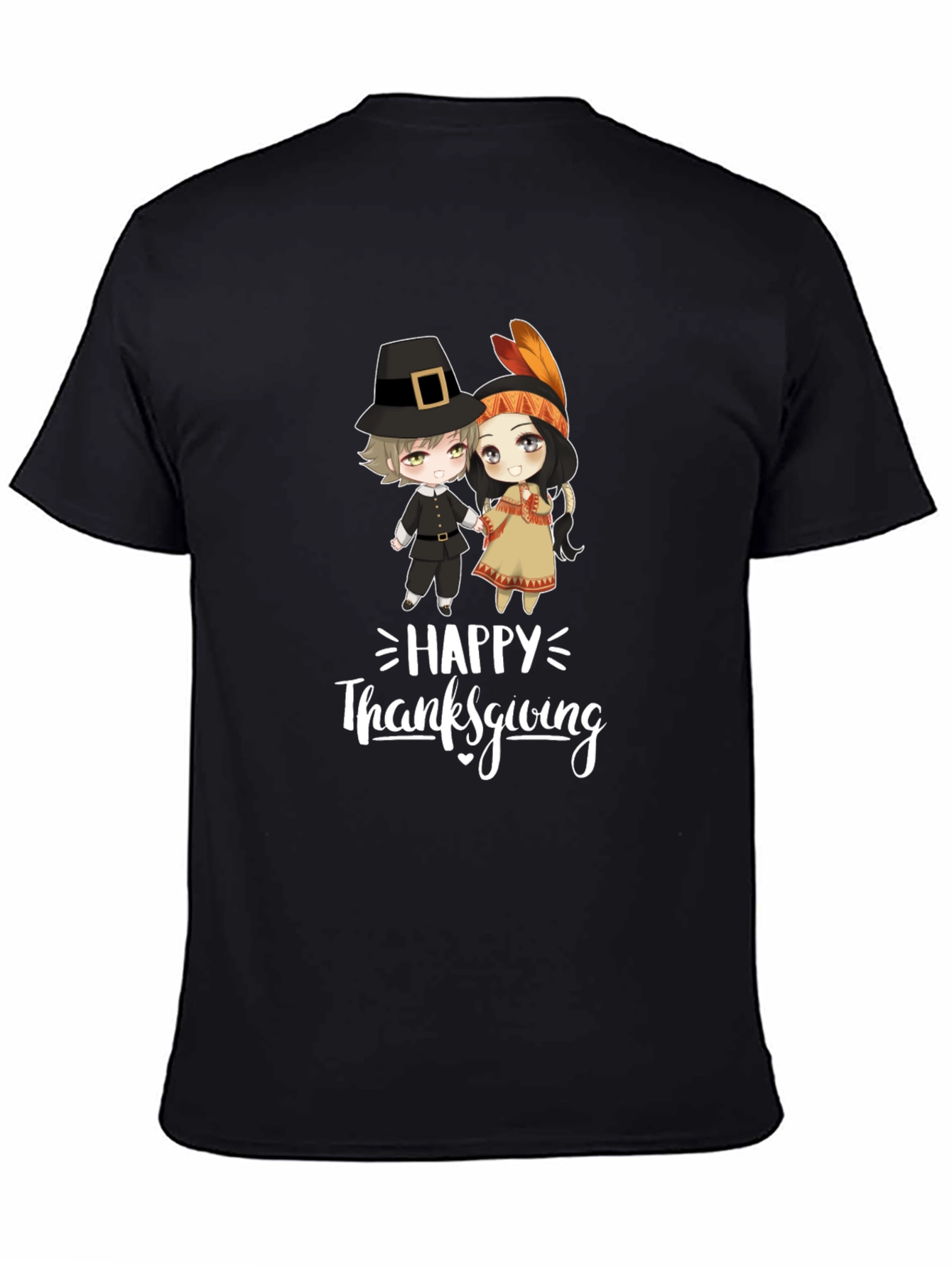 Thanksgiving Cartoon Graphic T-Shirt
