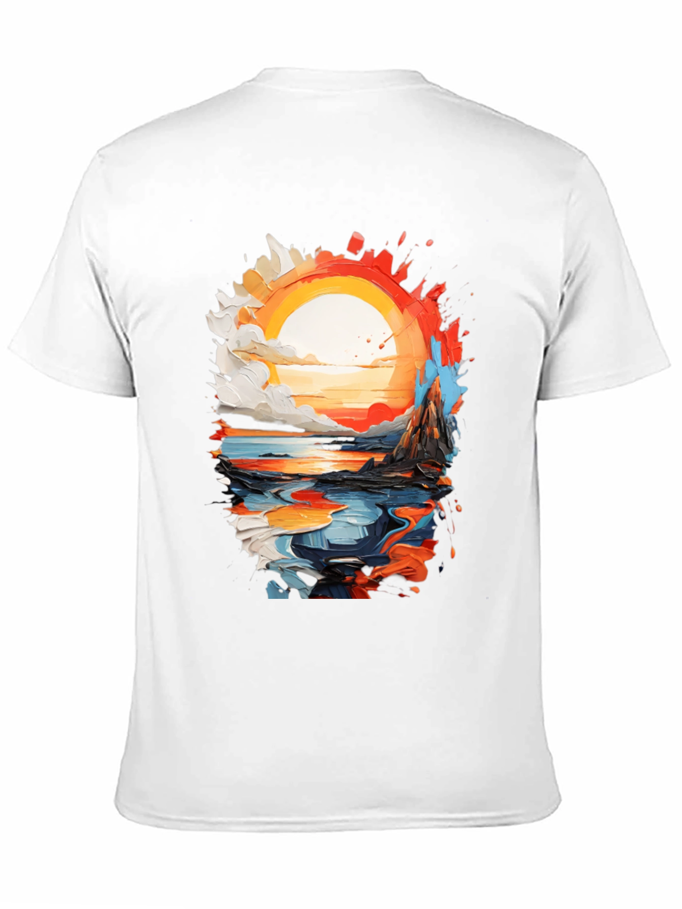 Abstract Sunset Graphic T-Shirt