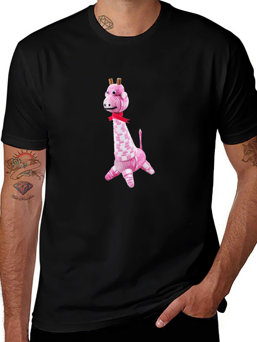 Giraffe Graphic Tee - Unique Animal Design T-Shirt