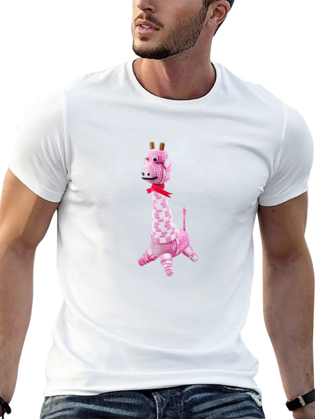 Giraffe Graphic Tee - Unique Animal Design T-Shirt