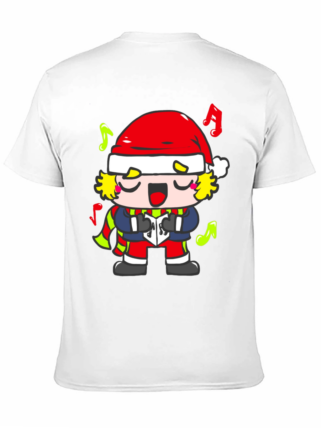 Christmas Caroling Cartoon Character T-Shirt