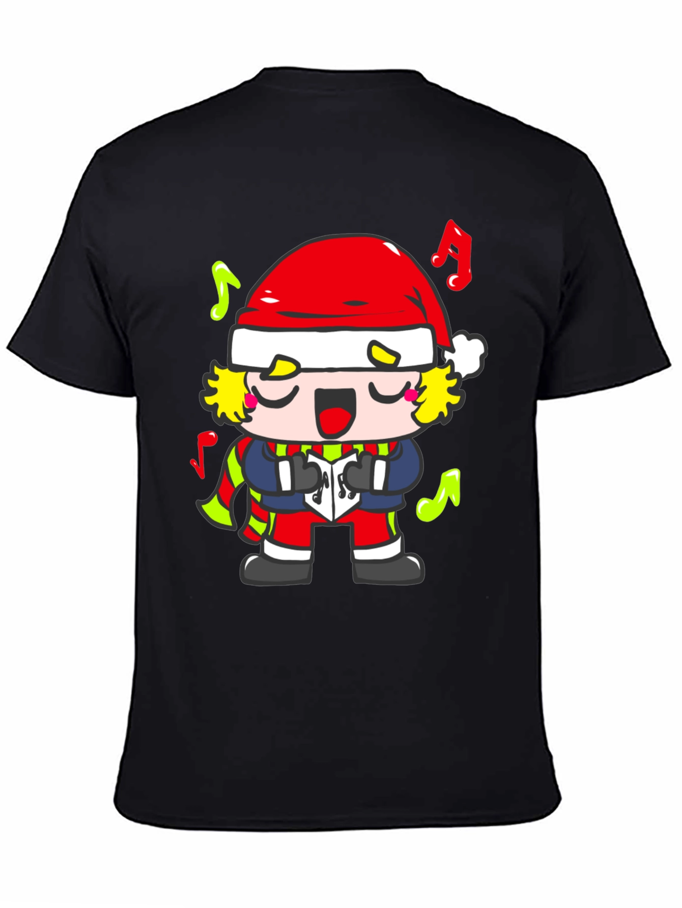 Christmas Caroling Cartoon Character T-Shirt
