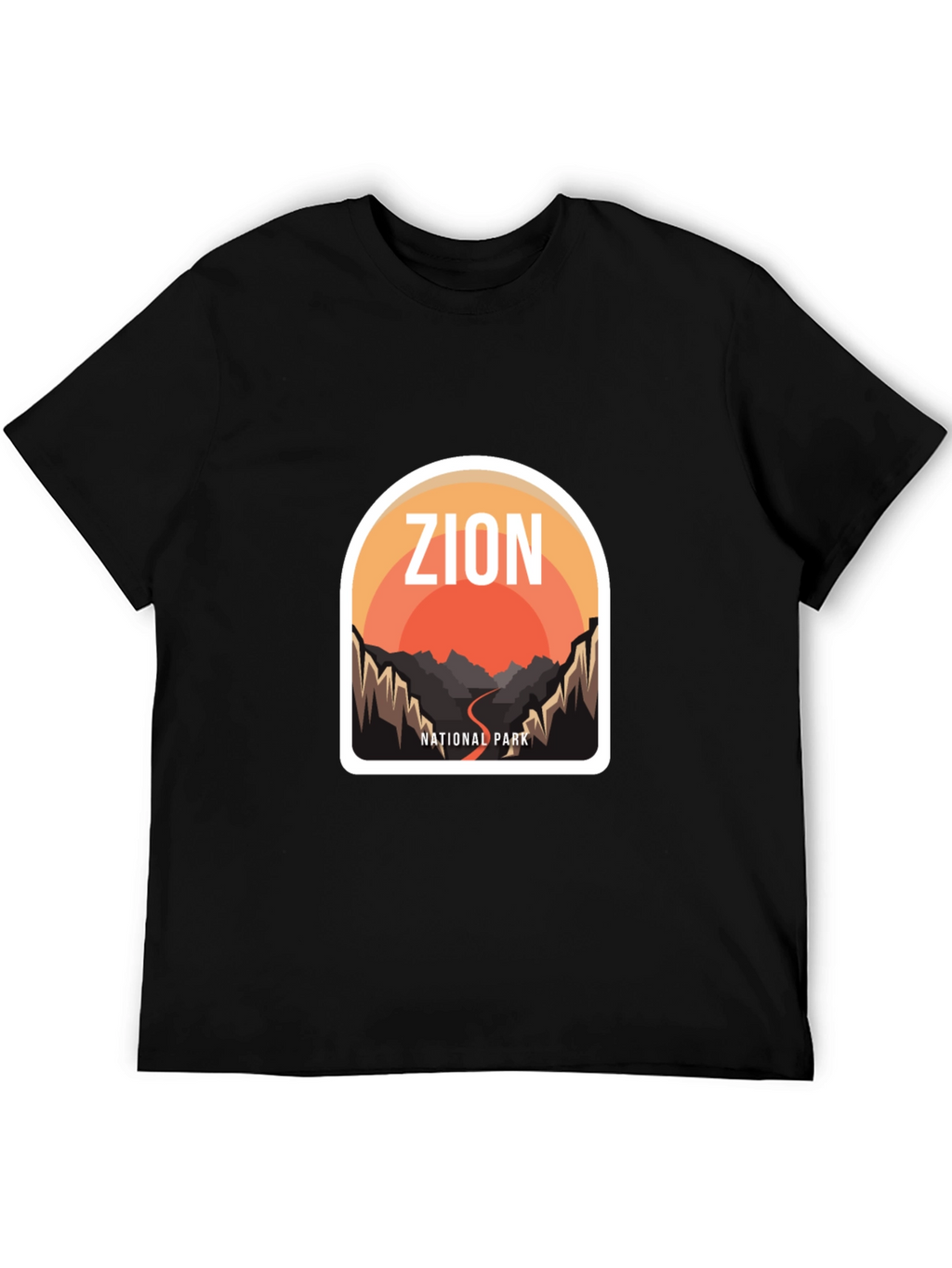 Zion National Park Graphic Tee - Black