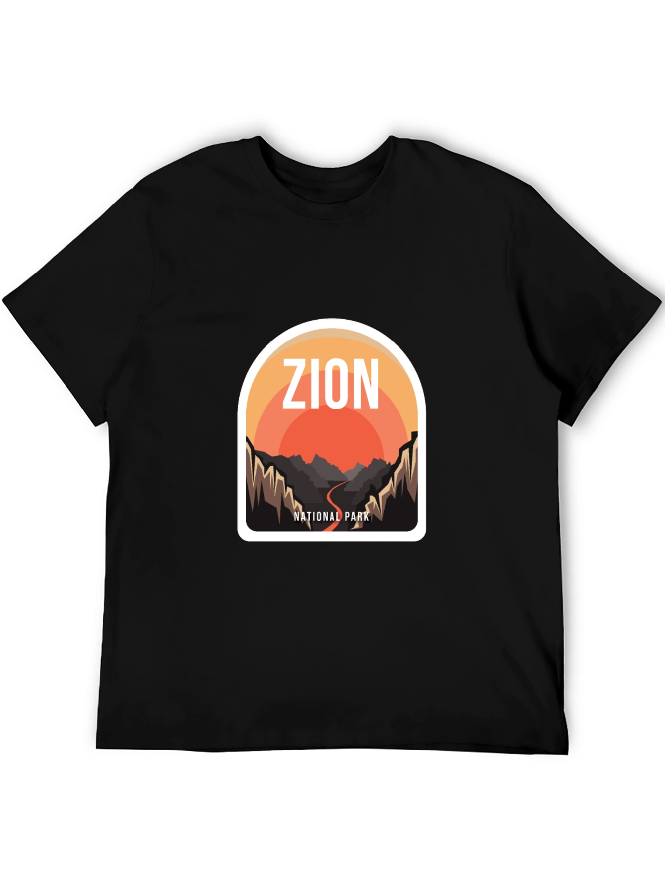 Zion National Park Graphic Tee - Black