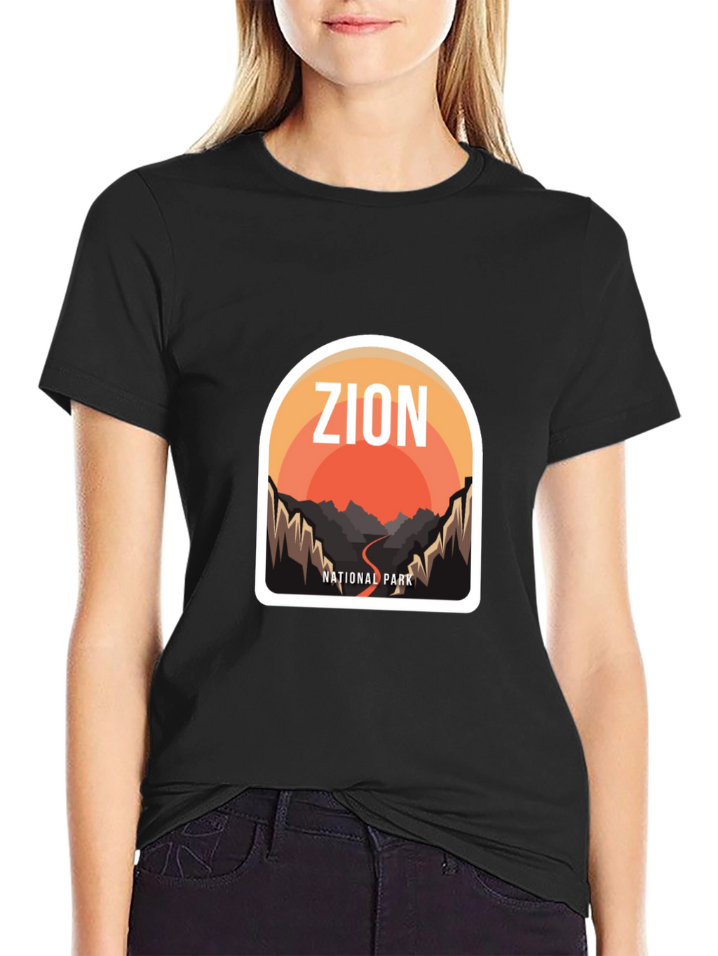 Zion National Park Graphic Tee - Black