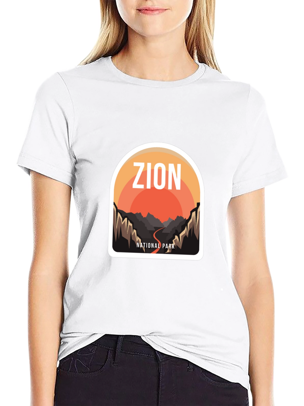 Zion National Park Graphic Tee - Black