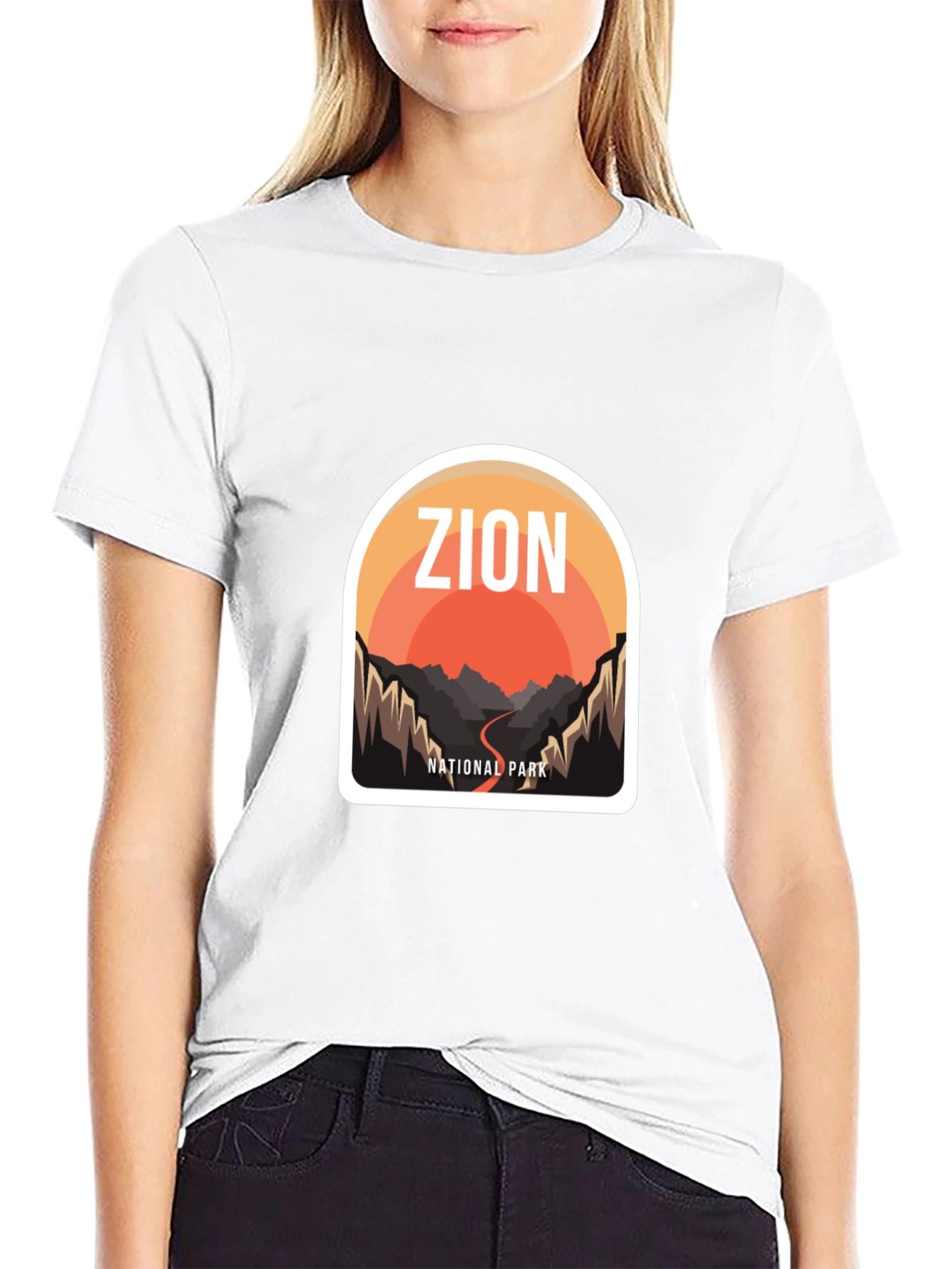 Zion National Park Graphic Tee - Black