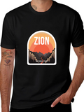Zion National Park Graphic Tee - Black