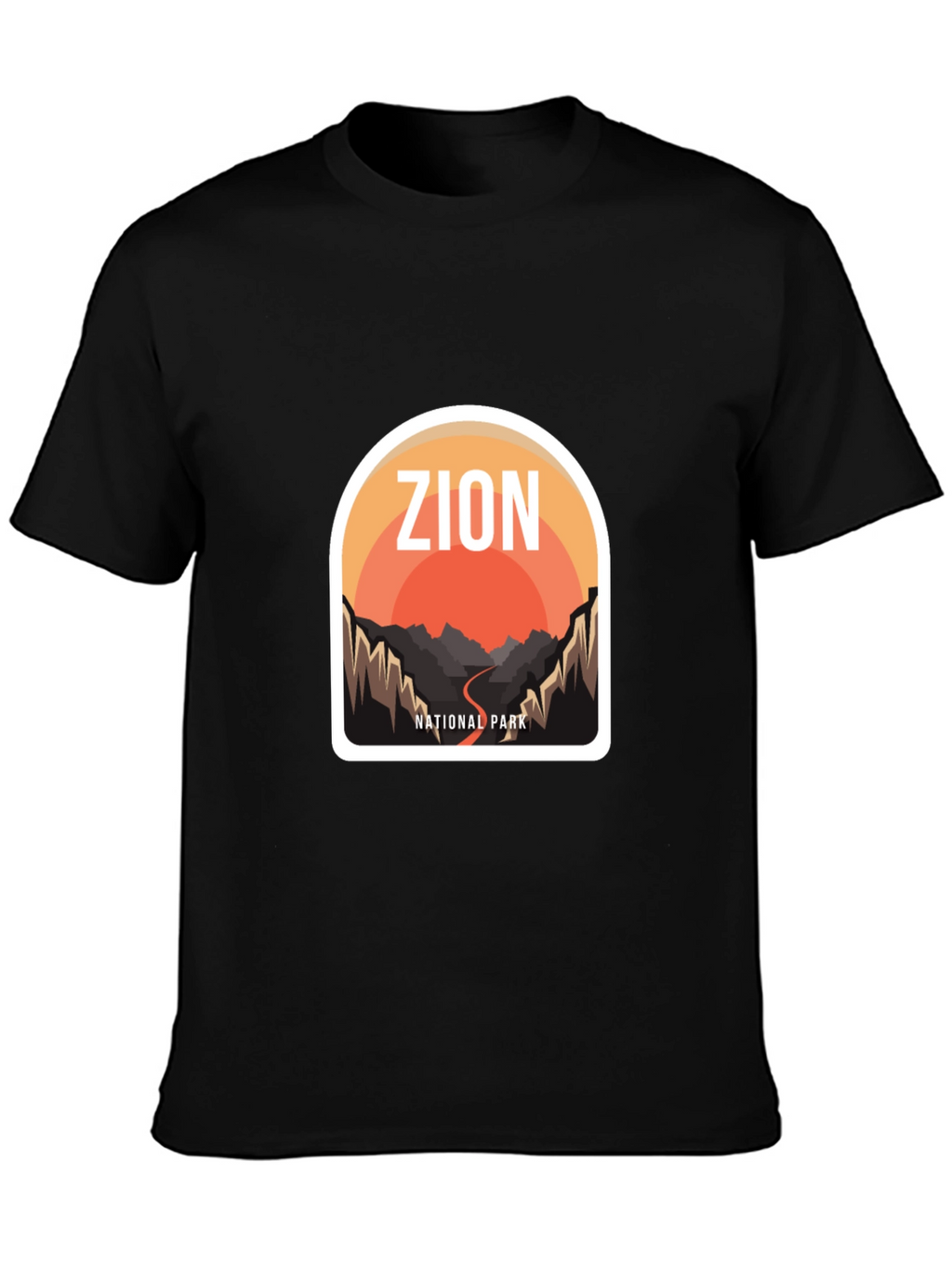 Zion National Park Graphic Tee - Black