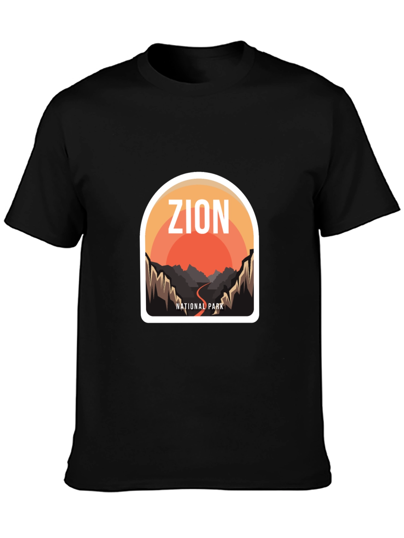 Zion National Park Graphic Tee - Black