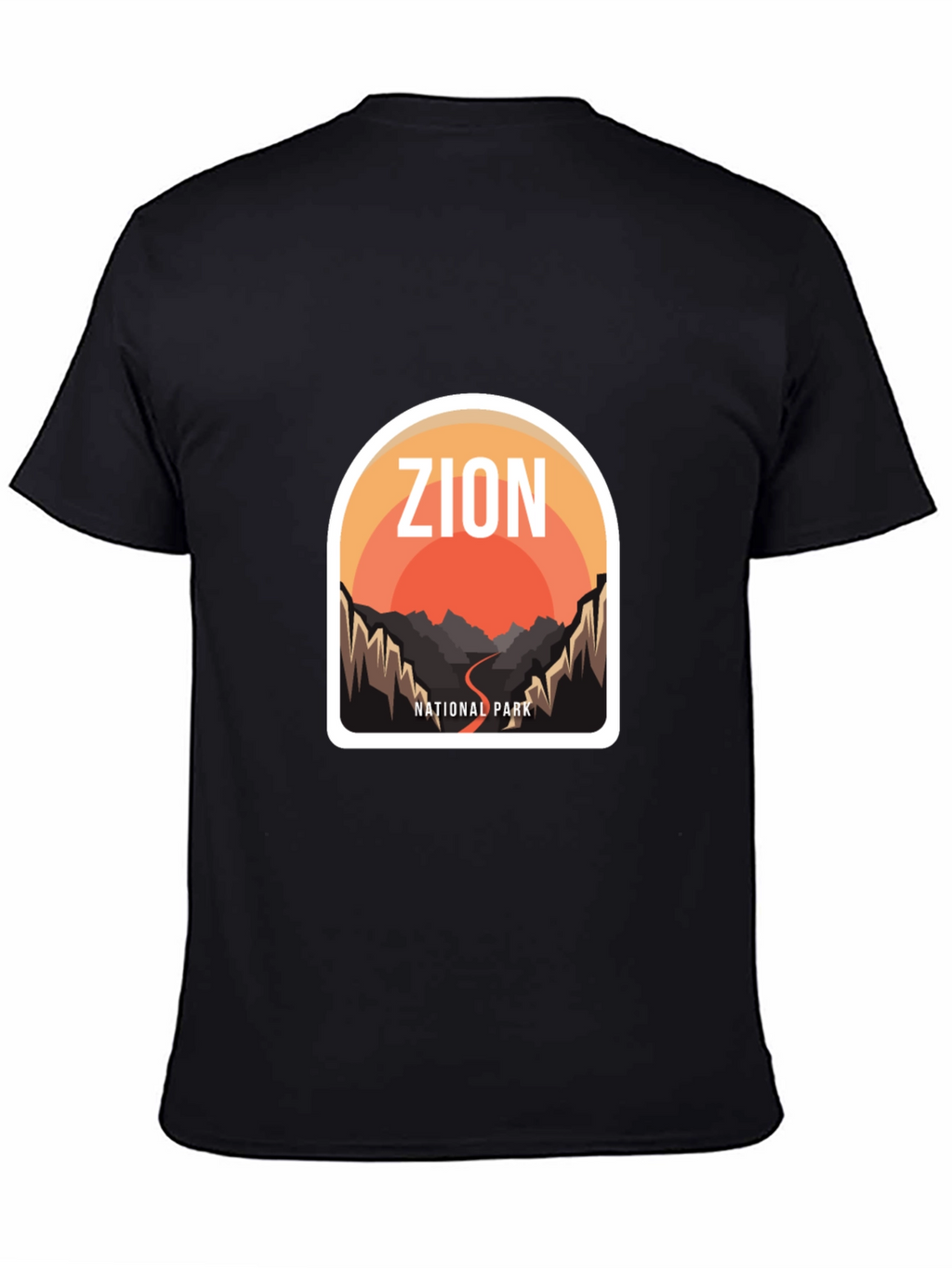 Zion National Park Graphic Tee - Black
