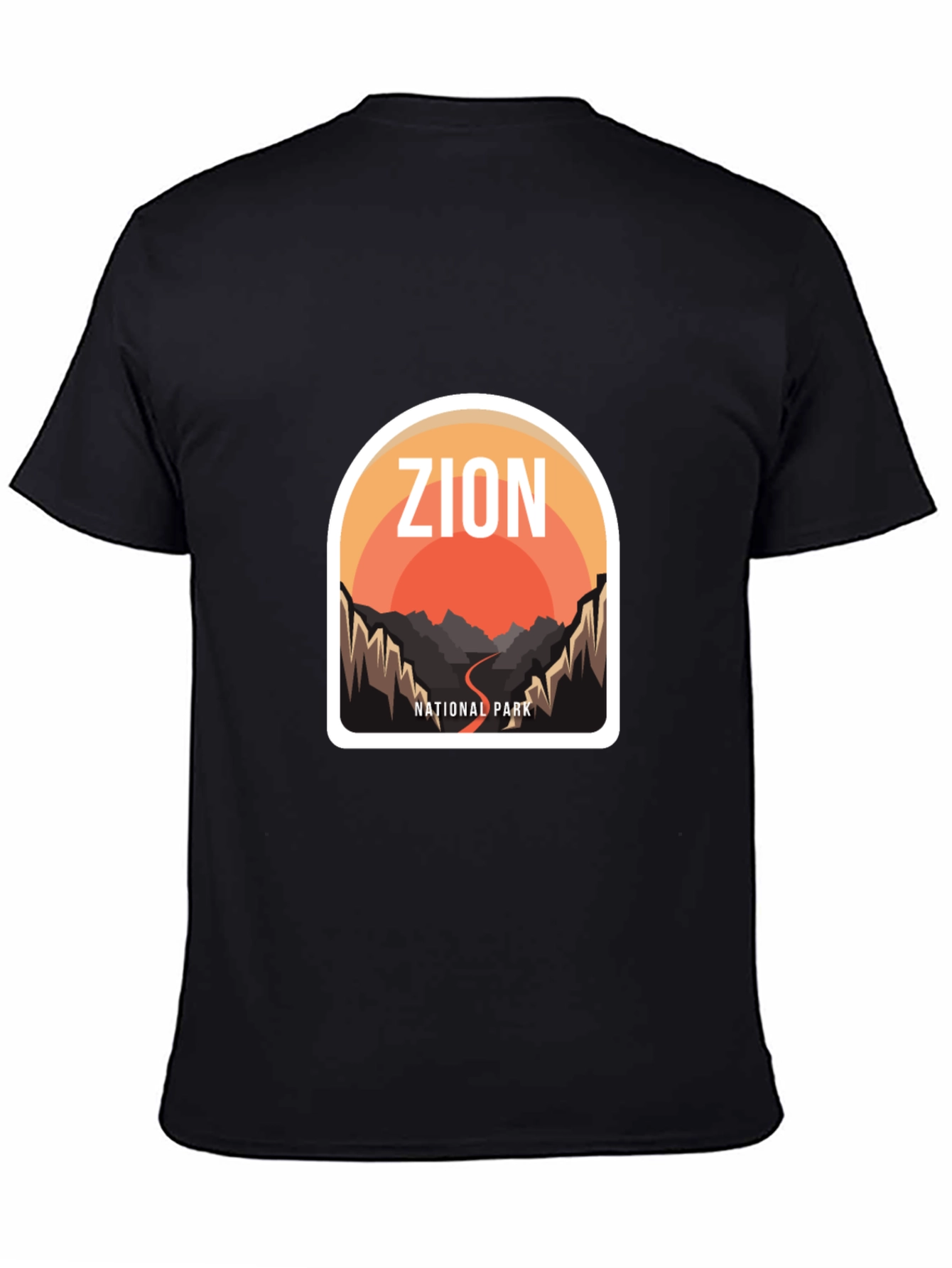 Zion National Park Graphic Tee - Black