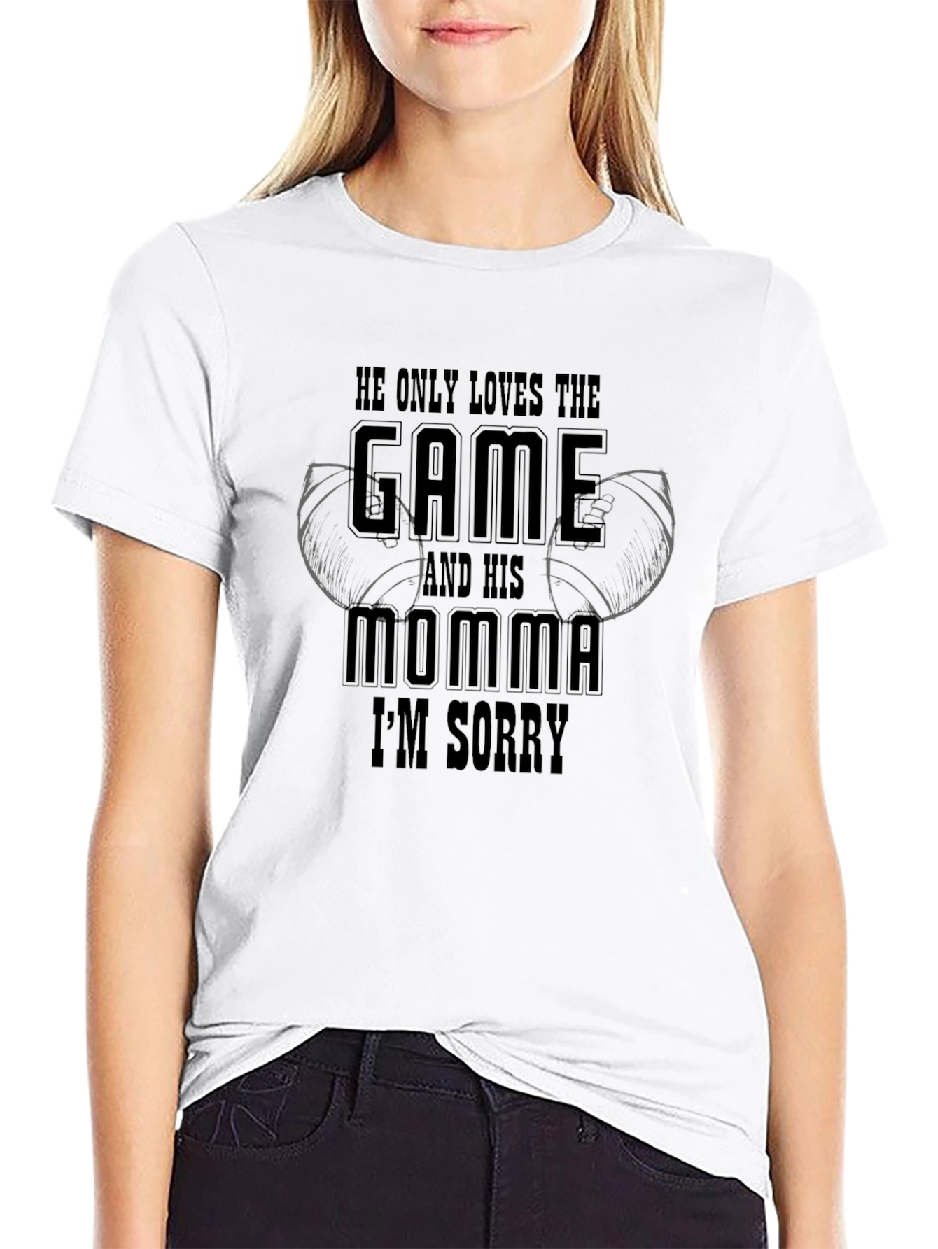 He Only Loves The Game Funny T-Shirt