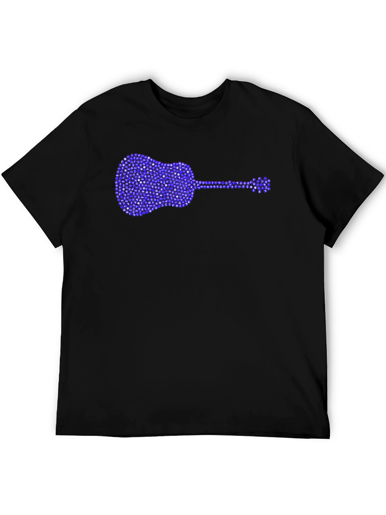 Guitar Rhinestone Graphic T-Shirt