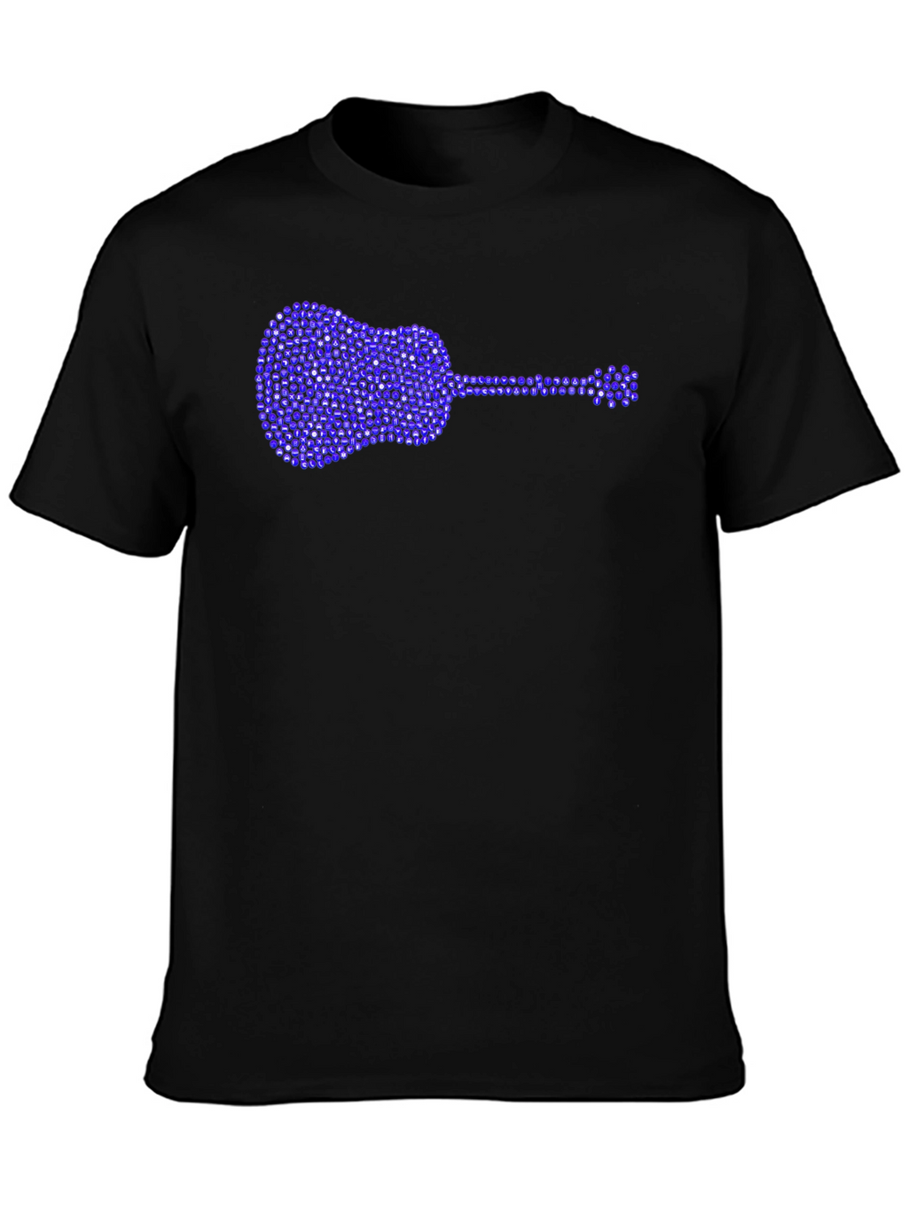Guitar Rhinestone Graphic T-Shirt